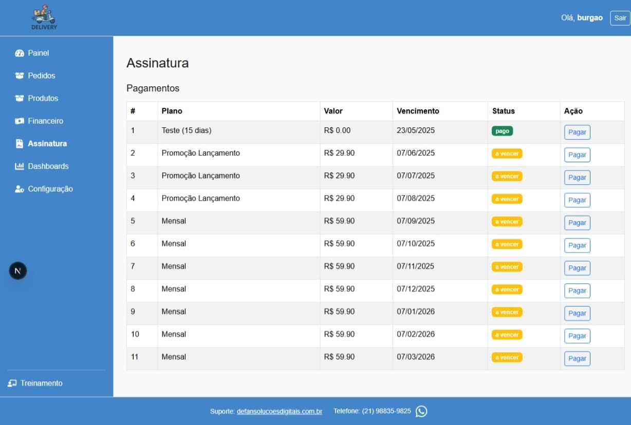 Assinatura sem Comissão